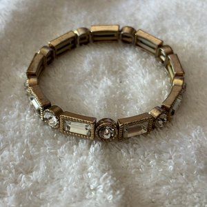 Crystal and Gold Bracelet
